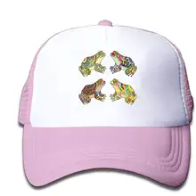 Сетчатая декоративная Кепка-лягушки Дальнобойщик шляпы бейсболки регулируемые для детей ясельного возраста