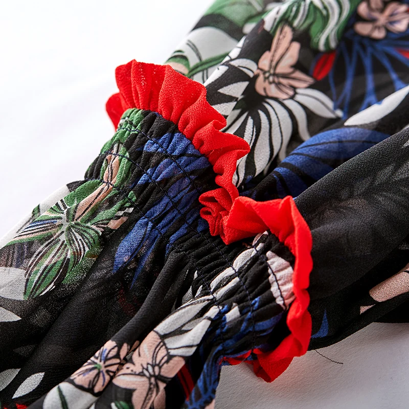 Black Sequined Maxi Dress Stretchy Full Sleeved