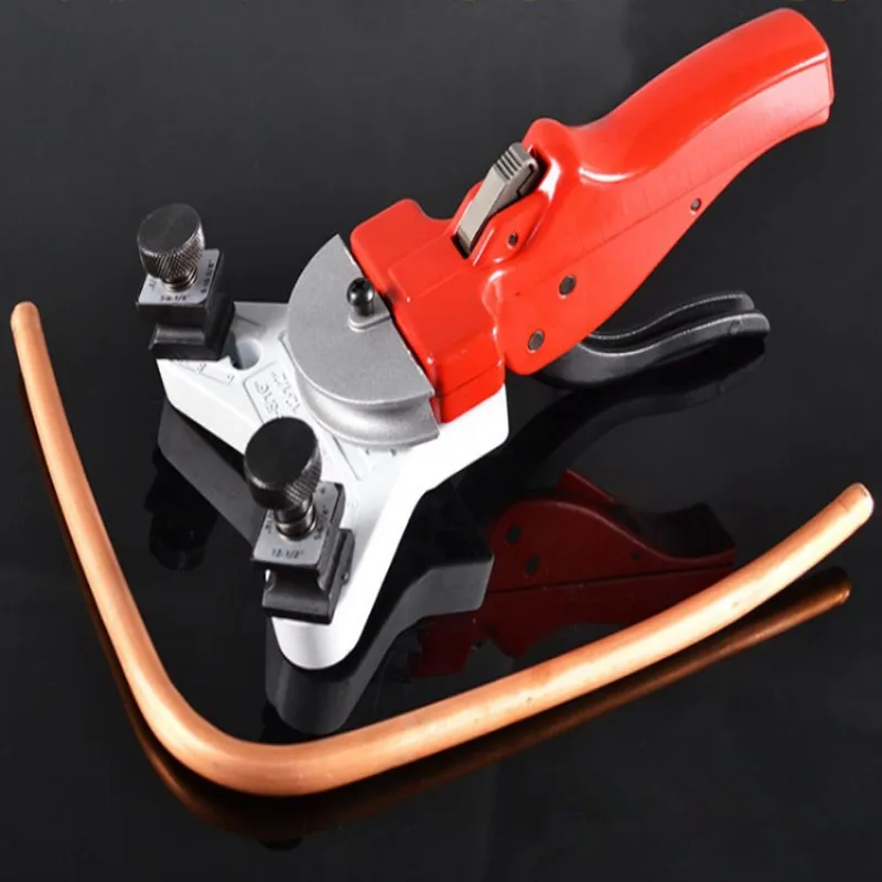 Hand Operated Pipe Bender Air conditioning Aluminum Tube Manual Bending tool for 5/6/8/10/12mm )(1/4" 5/16" 3/8" 1/2") tube 1pc tube bender