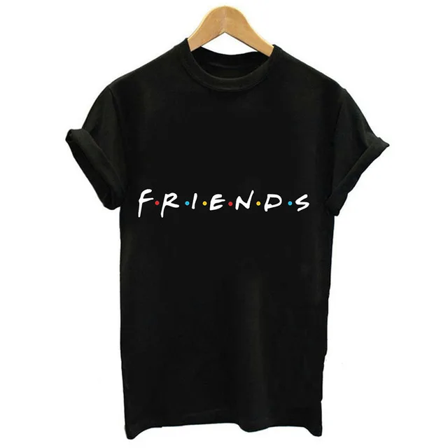 

2024 Summer Tops Friends Tshirt Women Graphic Print T Shirt Femme Friends Tv Show T-Shirt Female Bff Tumblr Tops Tees