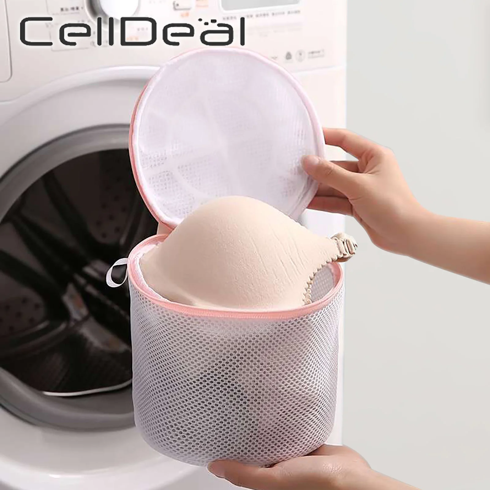 Zipped Laundry Washing bag Mesh Net Bag for Underwear Bra Sock Lingerie 3Sizes O 