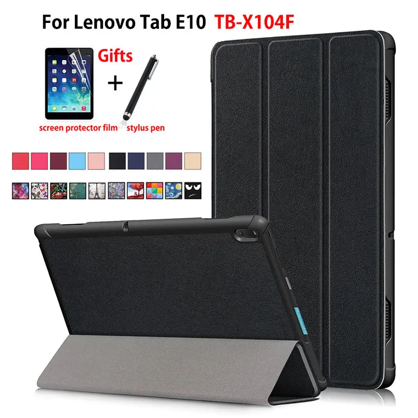 Чехол для lenovo Tab E10 10,1 чехол для планшета Funda TB-X104F TB X104F TB-X104L тонкий магнитный складной PU кожаный чехол-подставка+ подарки