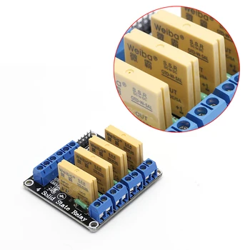 

4 Channel SSR Solid State Relay High-low Trigger 5A 3-32V