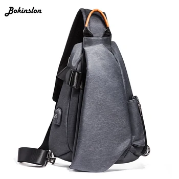 

Bokinslon Men's Fashion Handbag Small Chest Bag Casual Waist Bag Crossbody Outdoor Shoulder Bag Male