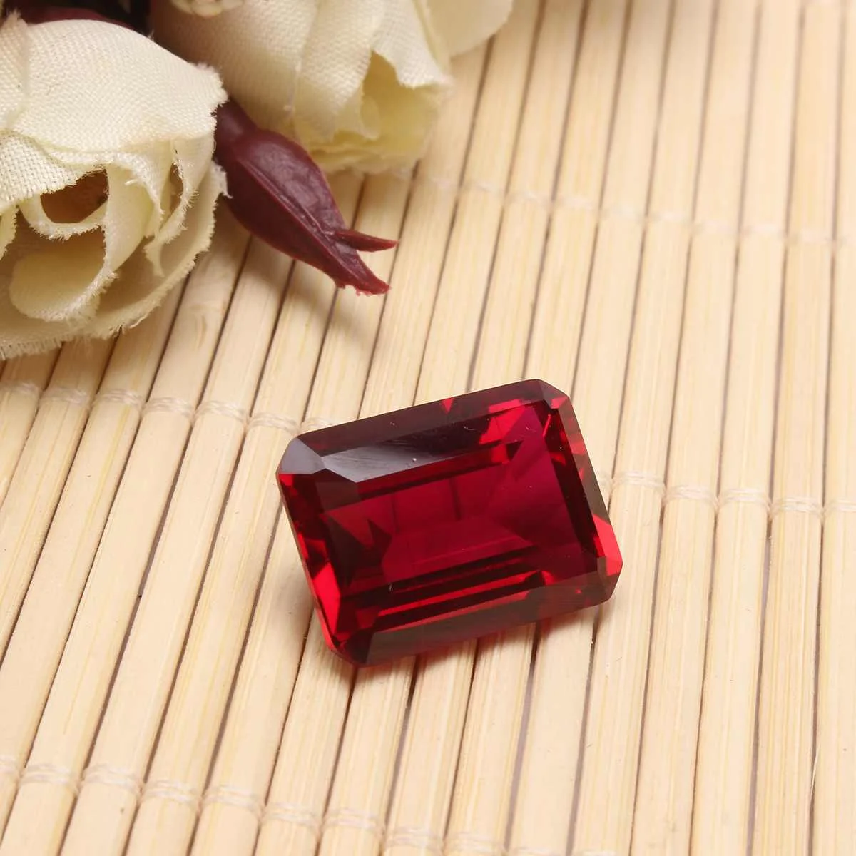 Горячая Мода 25.75CT13x18MM прямоугольная имитация крови алмаз пресс-папье ремесла DIY ювелирные изделия подарок свадебное украшение дома