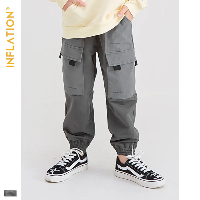 

INFLATION KIDS 2019 AW Casual Jogger Pants Kids Clothes 5T -10T Casual Jogger Pants Loose Style Boy Legging Jogger Pants 19909A