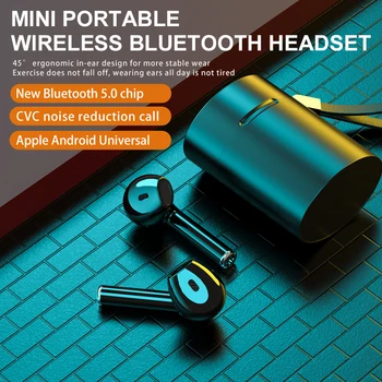 

Free Shipping Bluetooth X10 V5.0 Earphone Wireless Earphone with Microphone Sport Waterproof Earphone Charging Case for all mobi