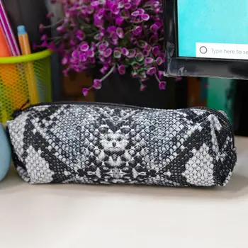 

Woman Mini Cosmetic Bag Fashion 3D Digital Snake Print Pencil Case Travel Make Up Bag Multi-Function Storage Bags For Outdoor