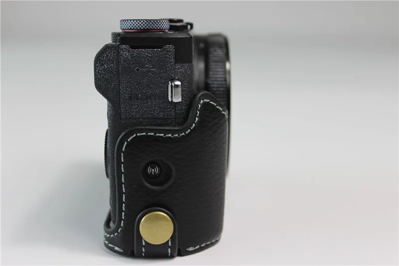 Натуральная Кожа Камера сумка чехол для Canon Powershot G7X Mark III G7XIII G7 X Mark III G7X III G7X3 Половина корпуса камеры Нижняя крышка