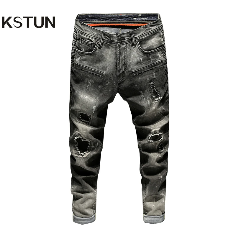 black jeans distressed