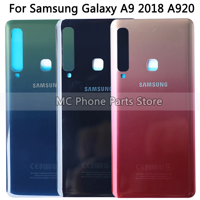 10 шт Для SAMSUNG Galaxy A9 A920 задняя крышка Задняя стеклянная крышка Корпус чехол с оправа объектива камеры A9 A920 крышка батареи
