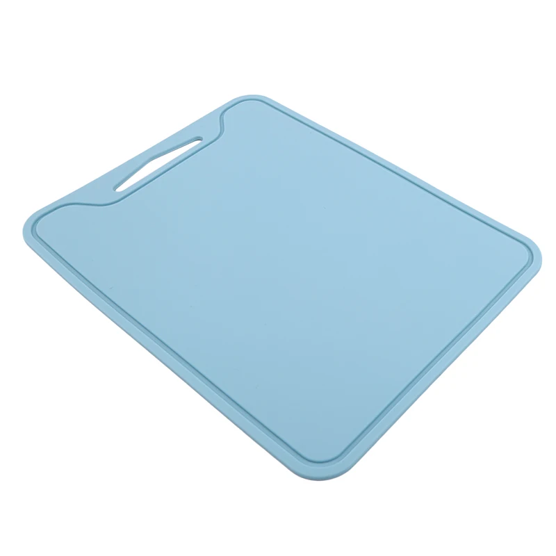 blue Силиконовые разделочные доски Нескользящие разделочные доски коврики 30*22 см фрукты овощные Разделочные Блоки кухонные инструменты - Цвет: blue