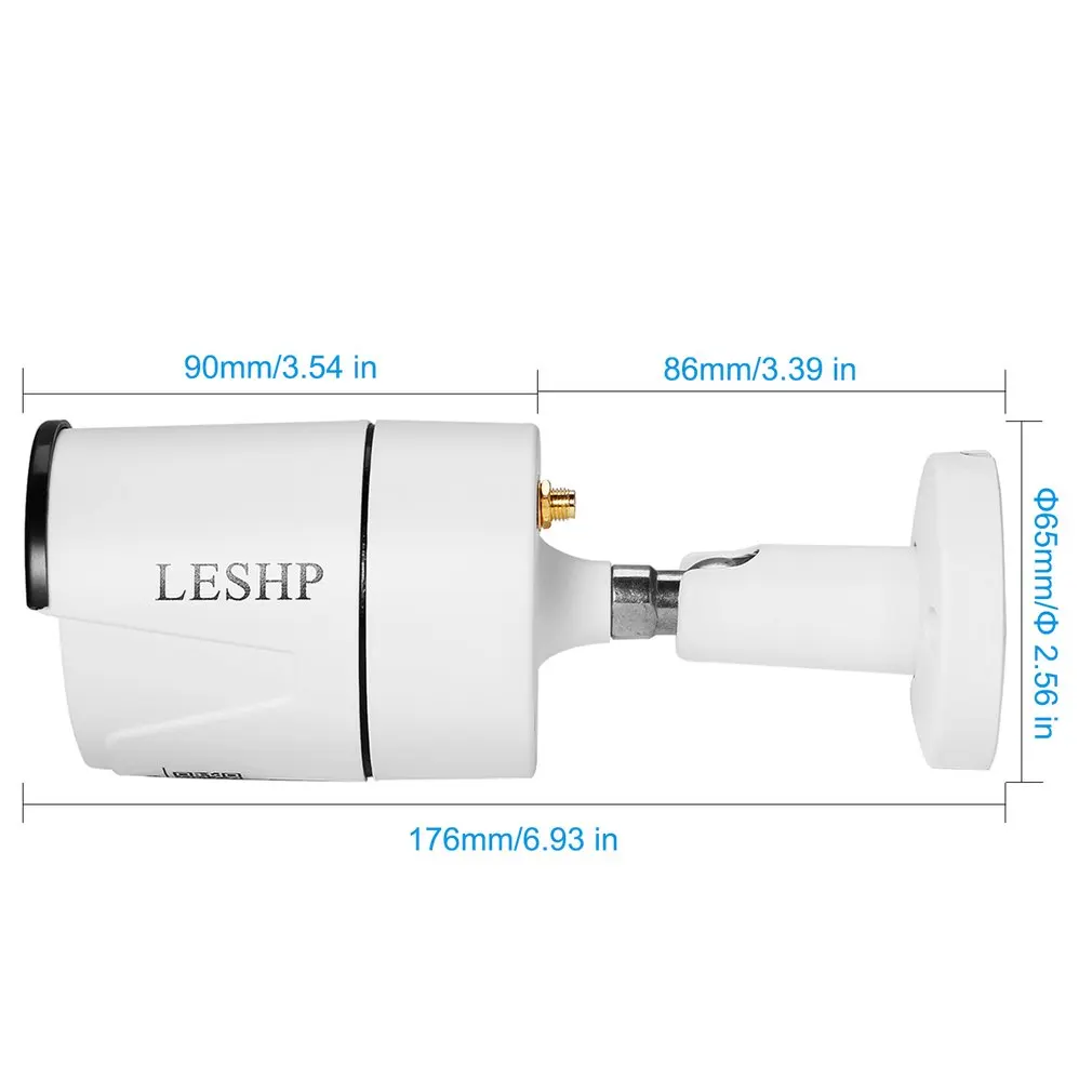 LESHP WIFI IP Camera Audio Record 1080P HD Network 3.0MP Wireless Camera Night Vision Waterproof Camera TF Storage Baby Monitor