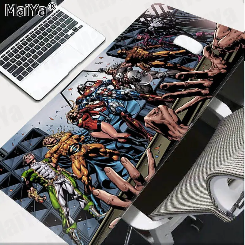 Maiya мальчик Подарочный коврик Marvel Мстители эндигра Ноутбук игровой мыши коврик для мыши большой коврик для мыши клавиатуры коврик
