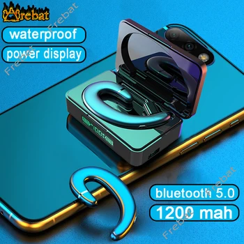 

Ipx5 Waterproof Bone Conduction Earphones Wireless Sports Headphones 5.0 Bluetooth for Iphone Samsung