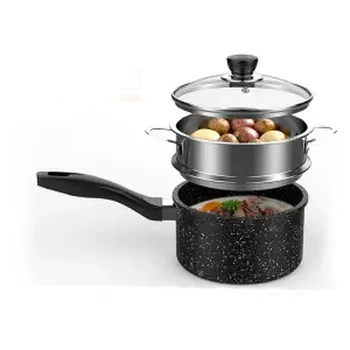 

Maifan Stone Milk Pot Nonstick Pot Household Baby Food Supplement Pot Baby Milk Pot with Hot Milk Noodle Soup Pot Cooking Pan