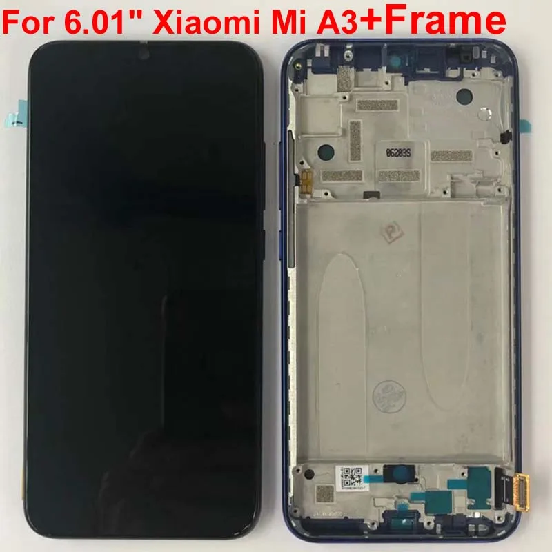Тест для 6,0" Xiaomi Mi A3 1906F9 AMOLED ЖК-экран+ сенсорная панель дигитайзер Рамка для Xiaomi Mi CC9e инструменты