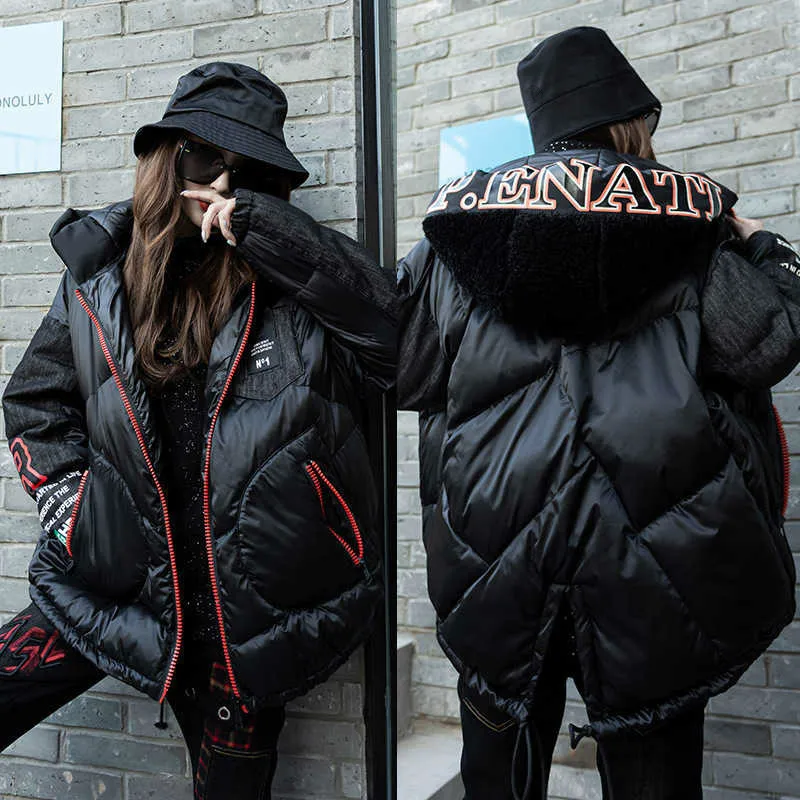 Max LuLu Роскошная Корейская одежда женские джинсовые зимние куртки женские утепленные стеганые пальто с капюшоном винтажные зимние парки размера плюс