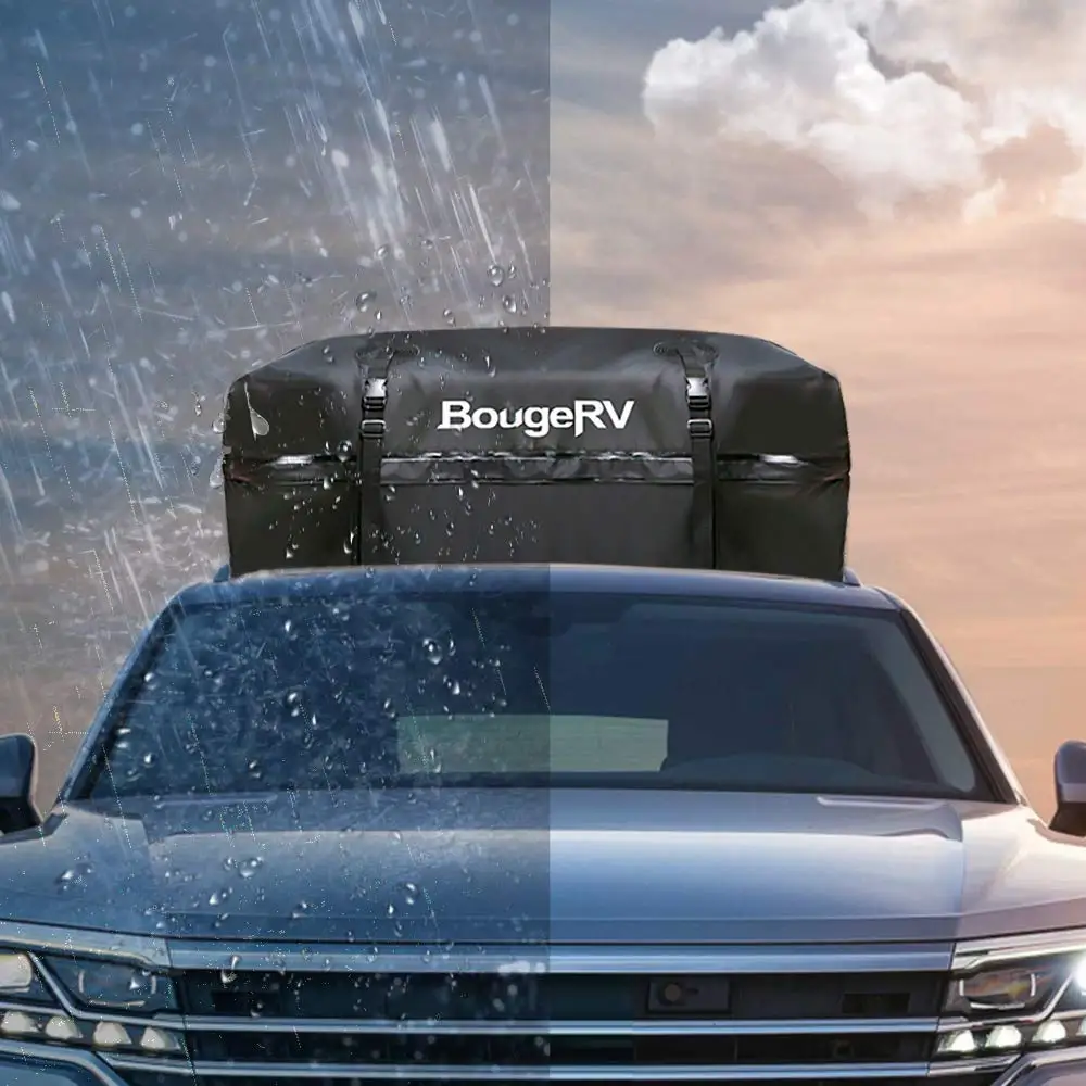 Дорожная сумка 97x97x46 см, Cargo Carrier 425L, багаж на крышу для автомобильных фургонов с рельсами на крыше, 15 кубических футов, 1000D, ПВХ