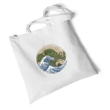 Женская Холщовая Сумка с принтом Ukiyoe пляжные сумки Экологичная сумка для покупок модная сумка большие повседневные студенческие сумки