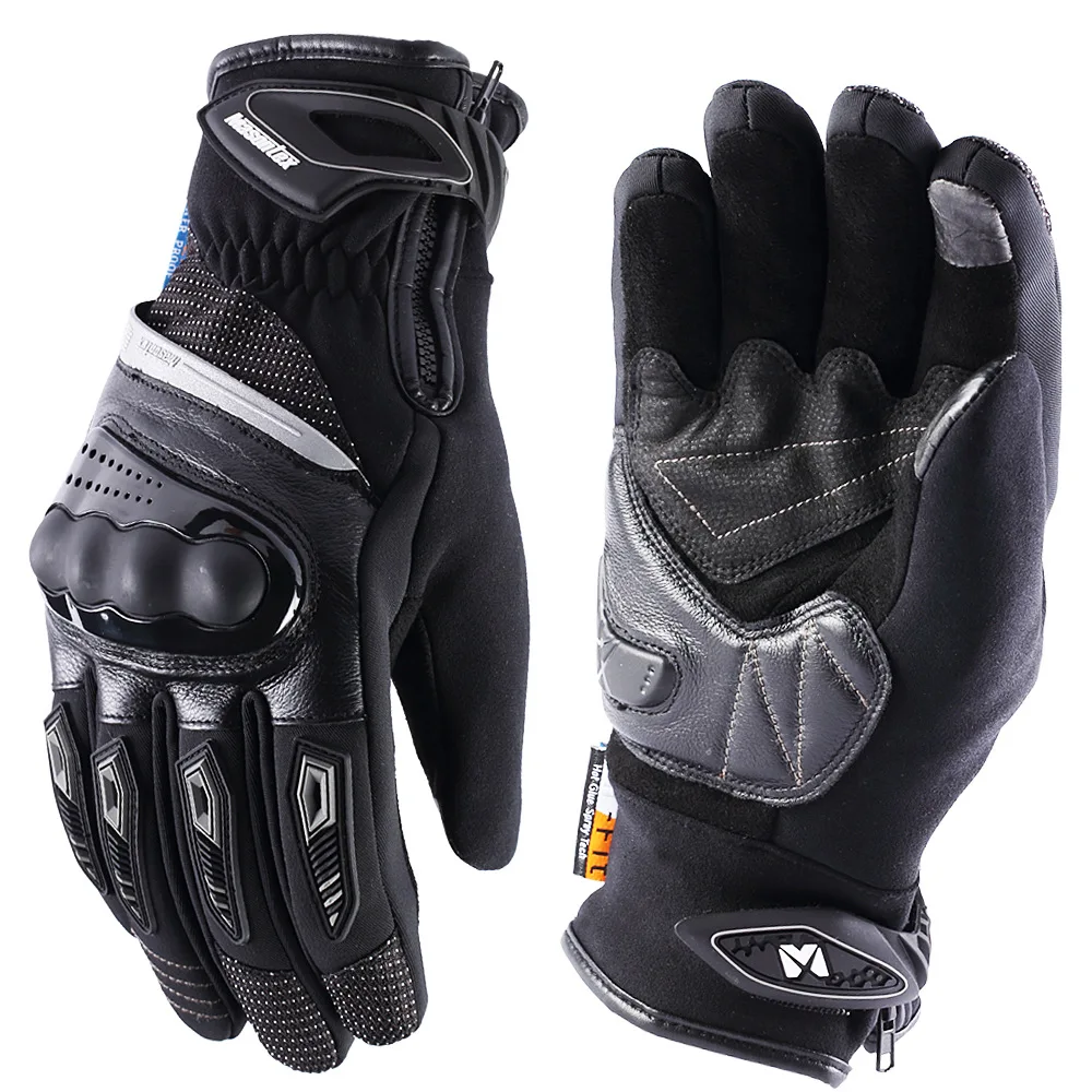 

Masontex Autumn & Winter Motorbike Gloves Waterproof Warm Full Finger Race Car Hard Case Touch Screen Outdoor Cycling Gloves