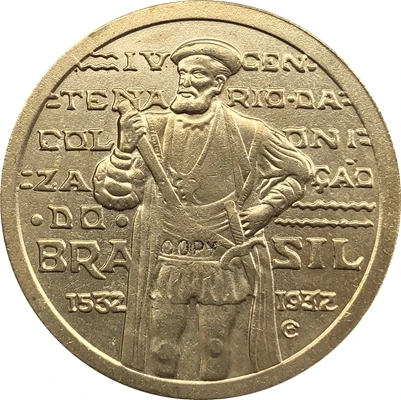 1932 Бразилия 1000 рейс копия монет