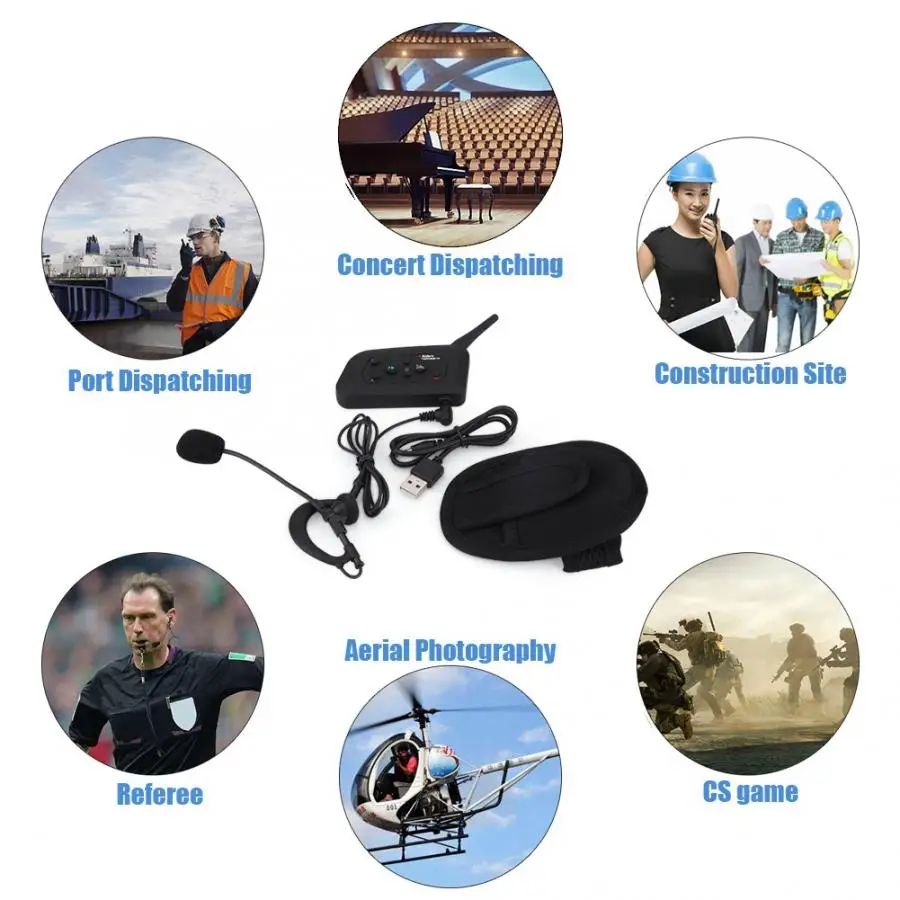 Oversea V6C 1200 м Bluetooth домофон гарнитура наушники 6 пользователей bluetooth аксессуары для мотоциклов