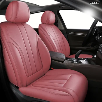 

kokololee Custom Leather car seat cover For Volkswagen Passat Beetle Tuareg Tiguan Phaeton VW R36 Eos MAGOTAN Scirocco car seats