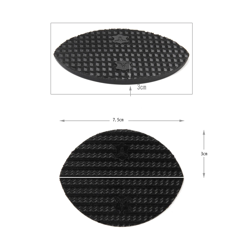 20pcs Oval Black Shoes Repair Boot Toe Plates Taps Nylon Proctectors Prevent