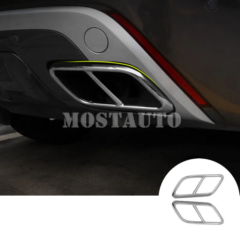 Задний глушитель выхлопной трубы для Land Rover Range Velar 2017 2020 2 шт. автомобильный декор