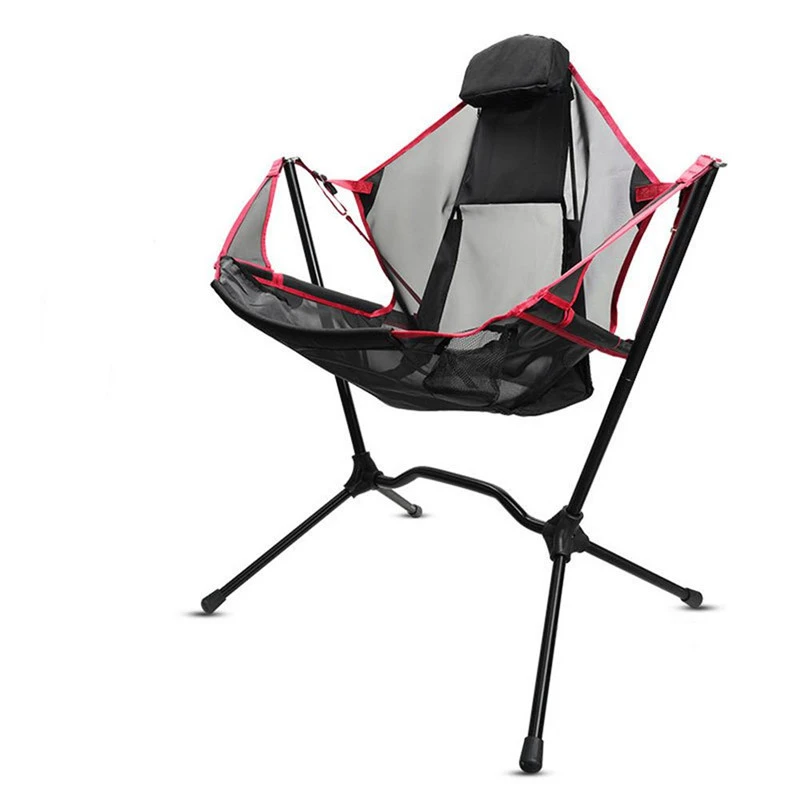 Portable Folding Caluminum Alloy Chair Outdoor Sports Bbq Camping Leisure Beach Fishing Garden Working Rocking Equipment Stool