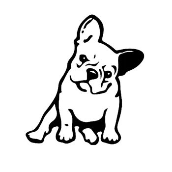 

Cute French Bulldog Pet Dog Car Sticker Automobiles Motorcycles Exterior Accessories Vinyl Decals for Honda Lada Bmw Audi Jeep