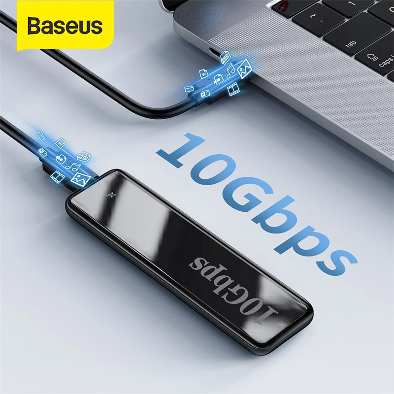 Корпус для жесткого диска Baseus SDD переходник NVME к Type C 3 1 корпус SSD чехол HD внешний