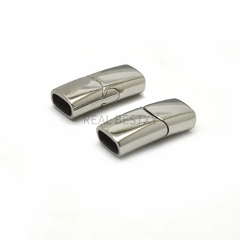 

HOLE SIZE:8*4mm Magnetic Clasps Stainless Steel Clasp Bracelet Connector Magnet Buckle Connectors for Jewelry Making DIY Hand