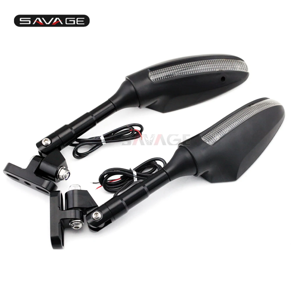  Rearview Side Mirrors LED Turn Signal For HONDA CBR 650F CBR650F 2014-2018 15 16 17 Motorcycle Adju - 32822105051