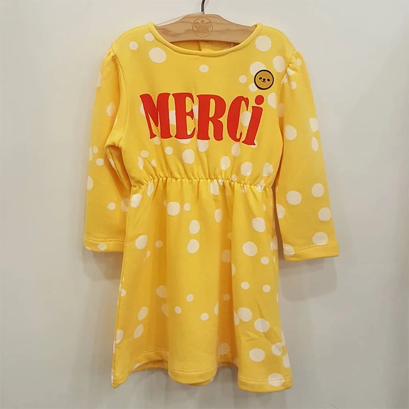 Skup 2019 marka maluch dziewczyna sukienka na jesień koreański dziecko piękny z długim rękawem sukienka Bebe De Pi * Cute Little Girl Clothes Winter