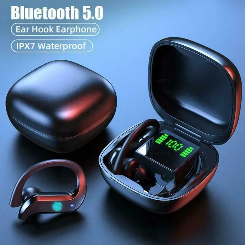 Беспроводные Bluetooth наушники спортивные водонепроницаемые беспроводные