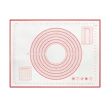 Антипригарное Силиконовое тесто прокатки коврик для выпечки помадка, кондитерские изделия глиняная подкладка лист 40x50cm B88