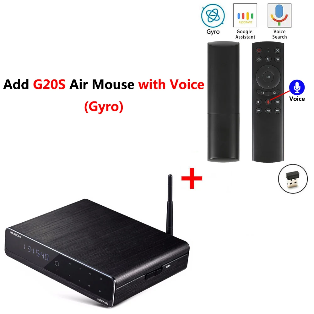 Himedia Q10 Pro Обновление Android 7,1 ТВ приставка 2GB 16GB 2,4G/5G wifi DTS Bluetooth Smart BOX Поддержка 3," SATA HDD AV - Цвет: Q10 Pro add G20S