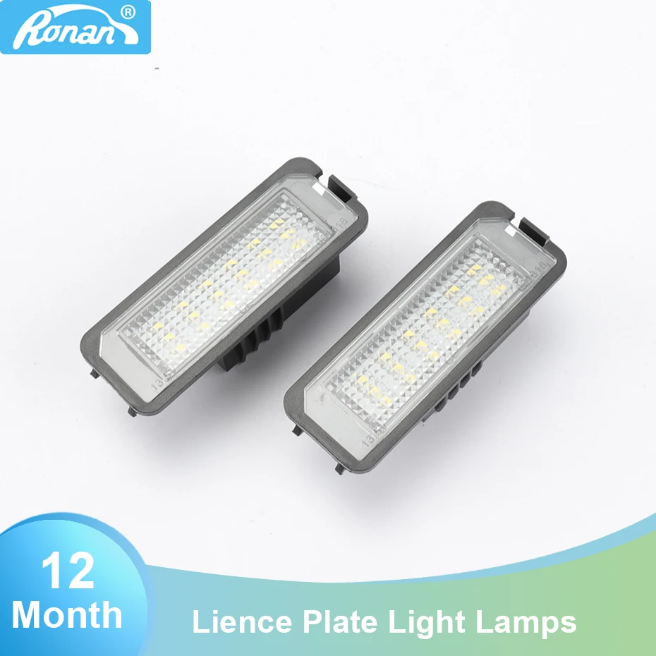 18SMD светодиодный ные лампы для номерного знака Volkswagen GOLF4/GOLF5/GOLF6/GOLF7/Lupo/Scirocco/Polo/Passat