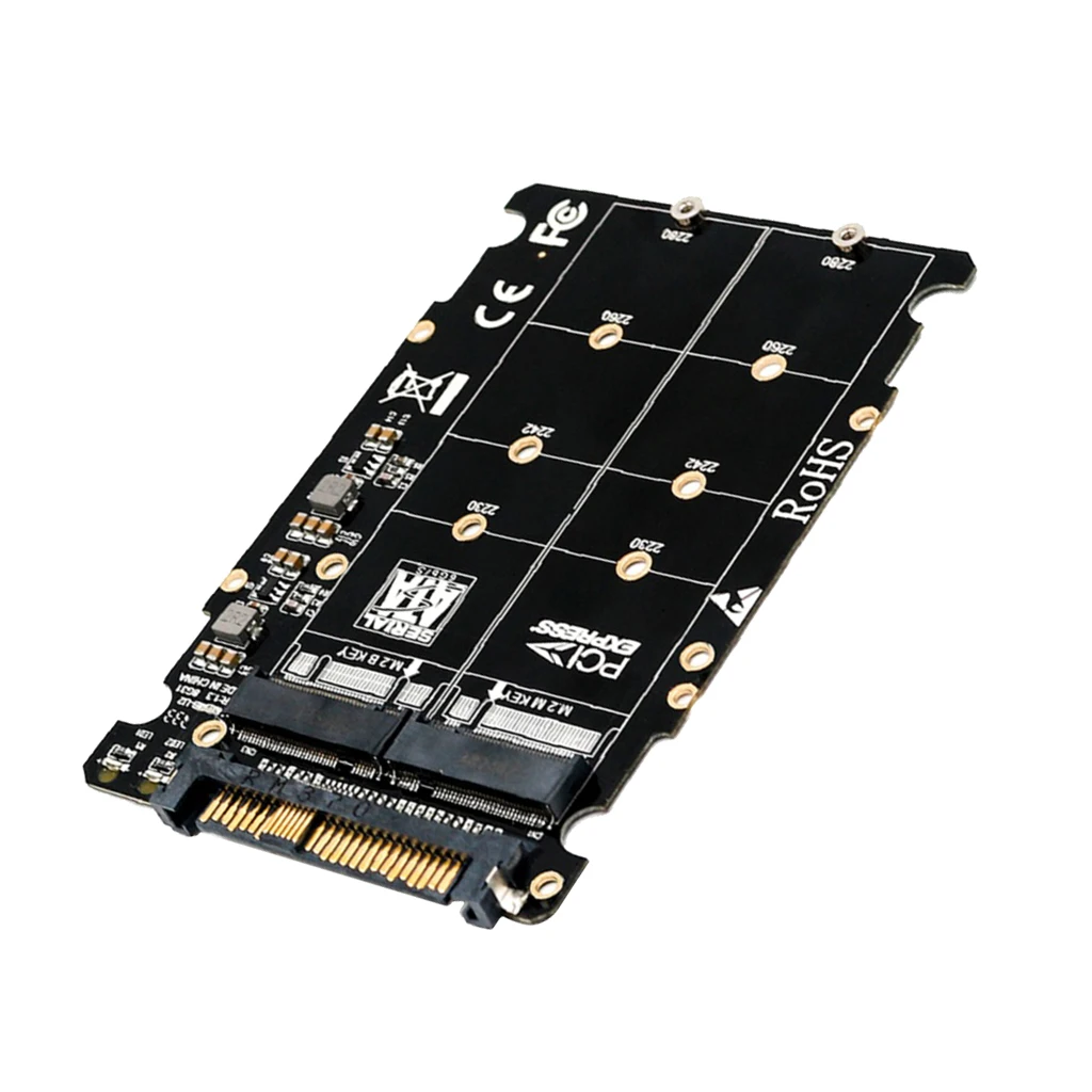 M.2 (Key M / B) To U.2 SFF 8639 Adapter For M.2 NVME SATA SSD