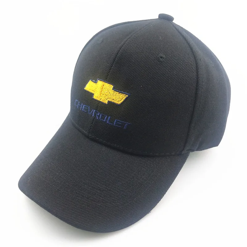1 шт. бейсболка Регулируемая для Chevrolet Автомобильная Кепка повседневные Шапки для отдыха одноцветная модная шапка на лето и осень - Цвет: Black