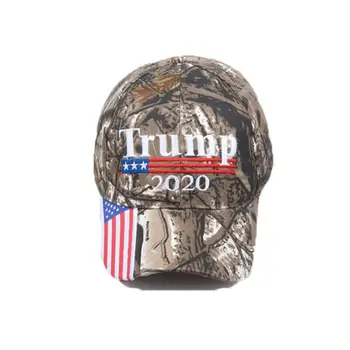 

2020 Donald Trump Camouflage Hat American Flag Baseball Cap Keeps Great Rebound Cap Embroidery Star Letter Military Cap