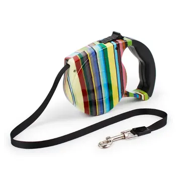 

5 M Colored Retractable Dog Leash Extending Leashes Dog Leads Pet Dog Puppy Walking Running Hands Freely Great To Walk The Dog