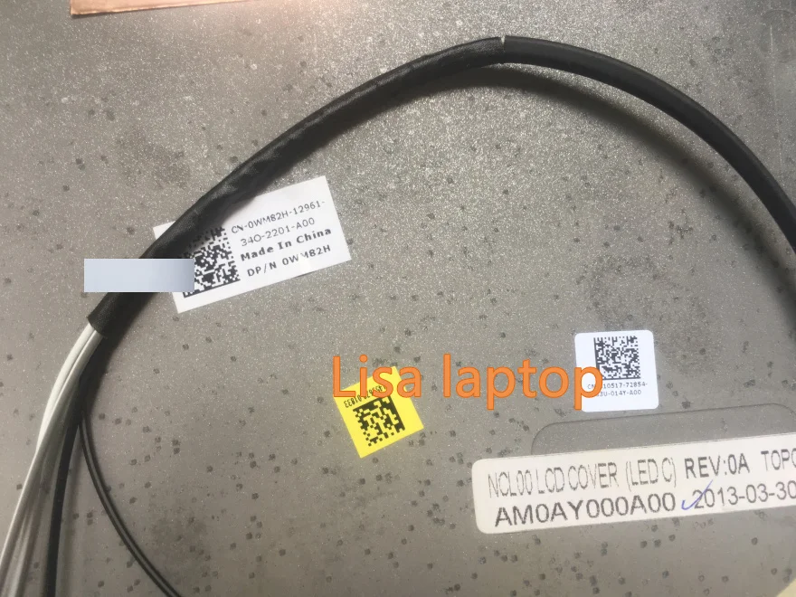 Для Dell Latitude E6410 серебристый ЖК-задняя крышка с петлями кабели H61GF WM82H