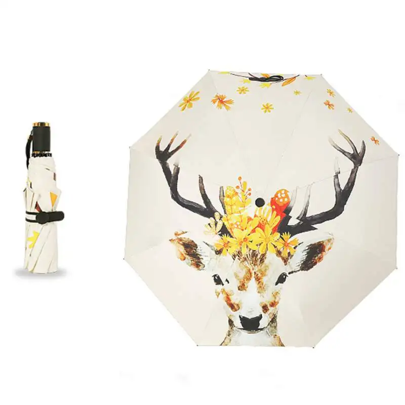 Cute Portable Travel Umbrella For Sun Protection And Rain UV Protection Umbrella Rain Women Fashion Rainy Gift to Friends