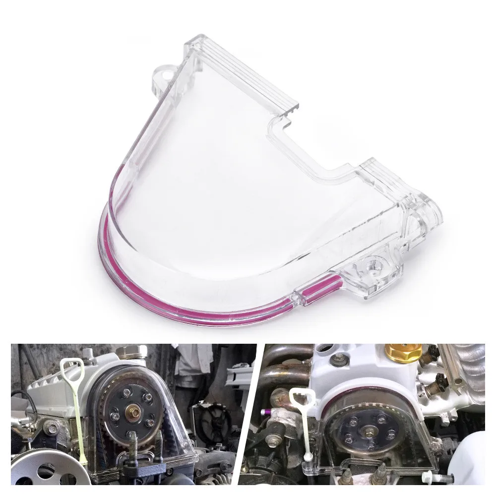 Clear Cam Gear Timing Belt Cover Turbo Cam Pulley For Honda Civic 9600