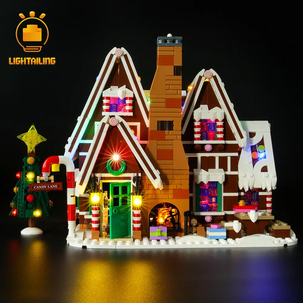 LIGHTAILING светодиодный светильник Набор для создания имбирного дома светильник ing набор совместим с 10267(не включает модель