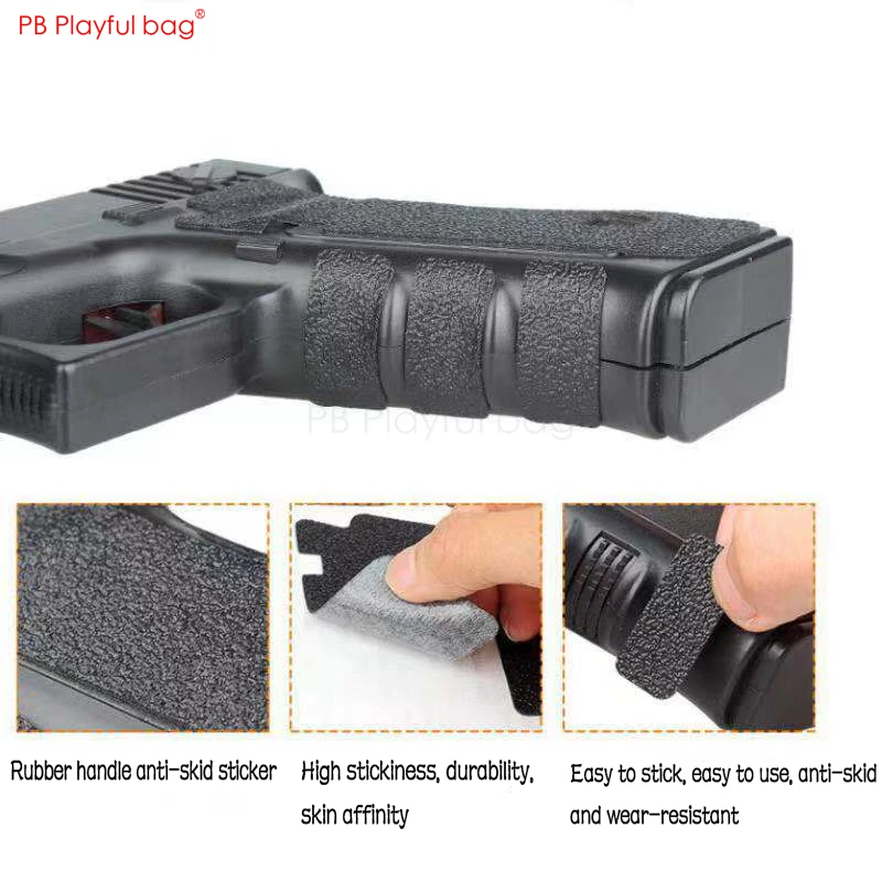 Открытый CS оборудование P1 захват Glock Grip патч тактическая рукоятка противоскользящая наклейка водяной пулевой пистолет аксессуары DIY детали для игрушек QD48