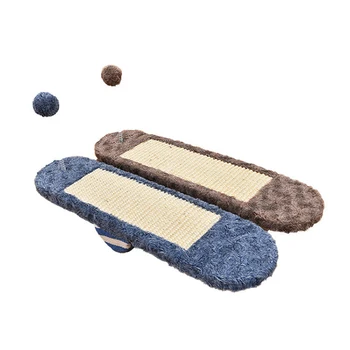 

Pet Cat Toy Scratching Interacting Kitten Seesaw Sisal Hemp Mat with Ball Exercise SP99